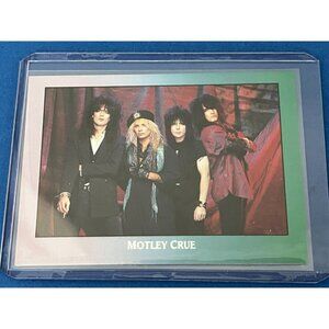 MOTLEY CRUE Rookie RC 1991 Brockum ROCKCARDS Promo Card SUPER RARE